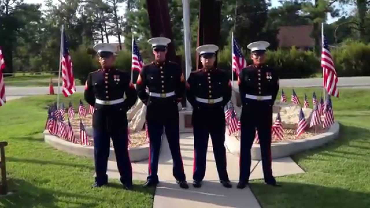 US Marines at 2014 Fairfield Harbour 9-11 Memorial Service - YouTube