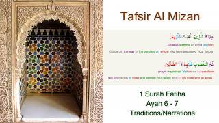 Tafsir Al Mizan | 1 Surah Fatiha- 6-7-Narrations | Allama Tabatabai | English Audiobook