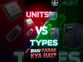 99℅ Student Galt Batate Hai 😯Units vs Types | Units vs Types Of Computer 💻 1 Minute Me Clear!#shorts