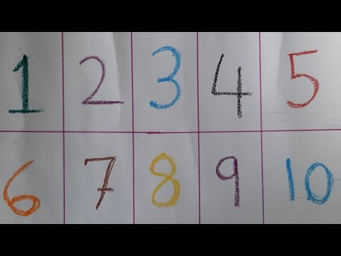 How To Read And Write Numbers | 1 to 10 Numbers | Picture Study For ...