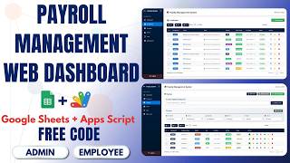 How to Make a Free Payslip Management System Web Dashboard with Google Apps Script & Sheets | E35