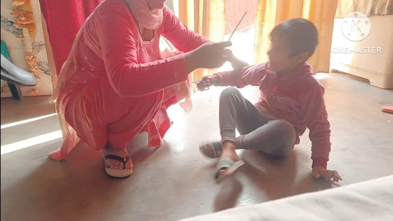 #Anshu Rana vilok#आज हमने तन्वी के बाल काट दिए