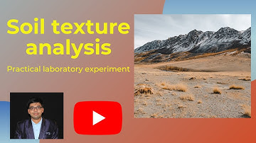Determination of soil texture in laboratory using hydrometer method