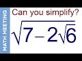 Simplifying Nested Square Roots