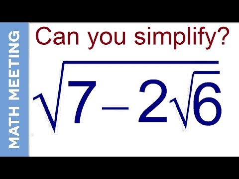 Simplifying square root - Easy algebra brain teaser (95% can&rsquo;t solve)