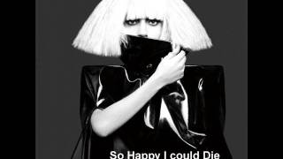 Lady Gaga - So Happy I could Die [Official instrumental] chords