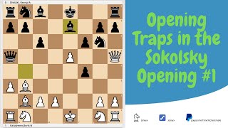 Opening Traps in the Sokolsky / Orangutan / Polish Opening. #1 The Katalymov Trap