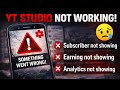 YouTube Studio Something Went Wrong Problem Fix YT Studio Not Working Solution 2026