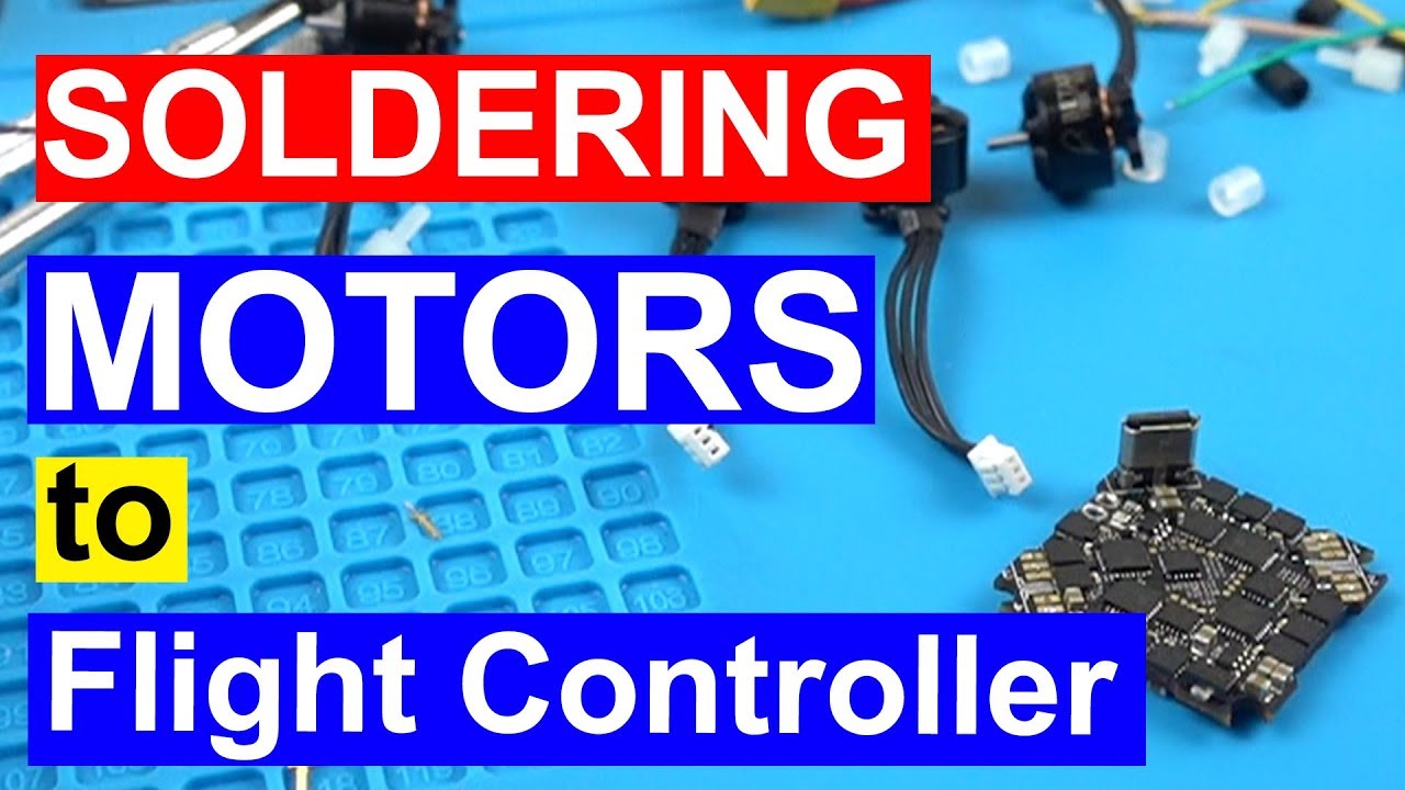 Building first custom micro drone. Soldering Brushless Motor wires to a