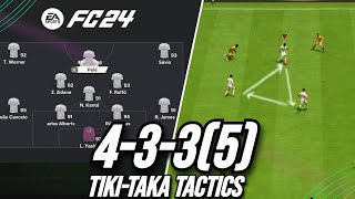 Unreal META Tiki Taka Tactics! Best 433(5) Custom Tactics EA FC 24