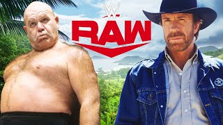 Chuck Norris VS. George "The Animal" Steele on WWE Monday Night Raw