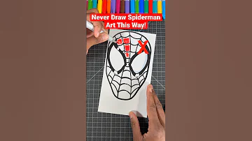 Never Draw Spiderman This Way! 😡 #howtodraw #art #shorts