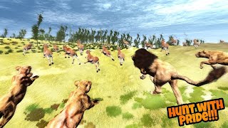 Lion Simulator Games 3D Jungle Lion Attack Games Android Gameplay #1 Lion Vs Tiger screenshot 3