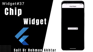 Flutter Chip Widget Explained | Flutter 215+ Widgets Series (Urdu/Hindi)