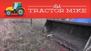 Using a Tractor for Small Stump Removal