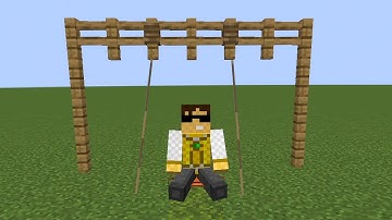 how to make a working swing in minecraft