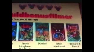 Disney VHS 11 Reklamer Del 2