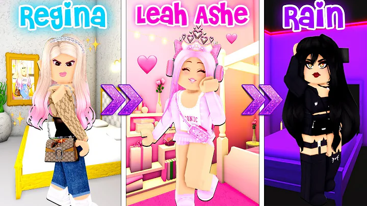 Leah Ashe VS Rain VS Regina BUILD BATTLE In Bloxbu...