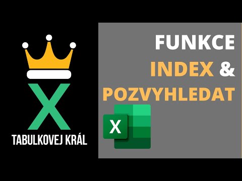 Lepší než SVYHLEDAT? Funkce INDEX a POZVYHLEDAT. Nejlepší vyhledávací kombinace? Excel 365 Tutorial