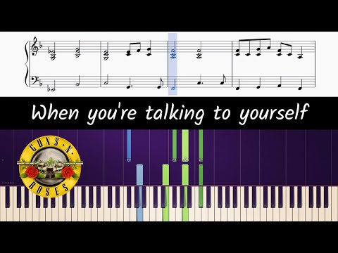 How to play the piano part of Estranged by Guns N' Roses