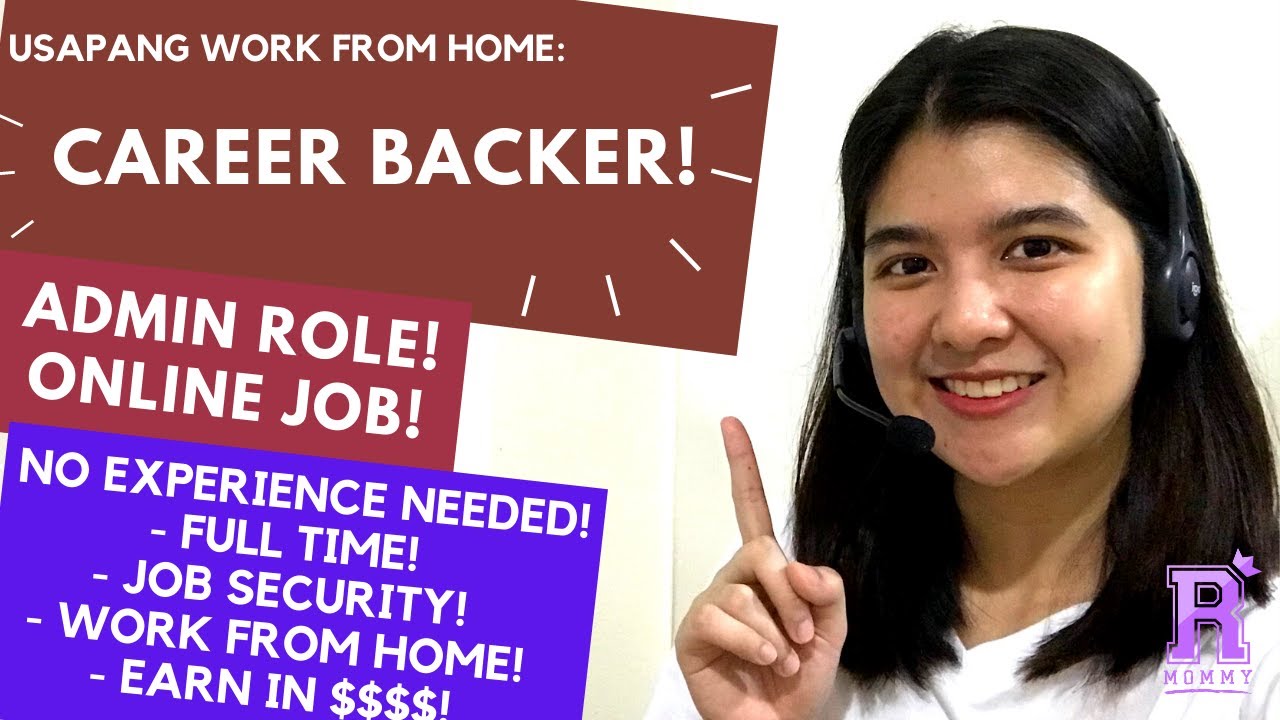 Usapang Work From Home ADMIN JOB! Career Backer! YouTube