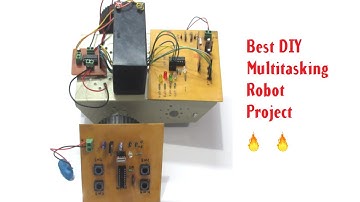DIY Wireless RC Car using RF 433 Mhz | Line follower Robot | Multitasking Robot Project