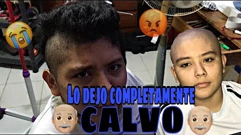 BROMA A MI HERMANO! LO DEJO COMPLETAMENTE CALVO - ...
