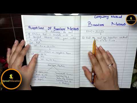 Bisection Method with Algorithm & Example Part-1 | Computing Method.