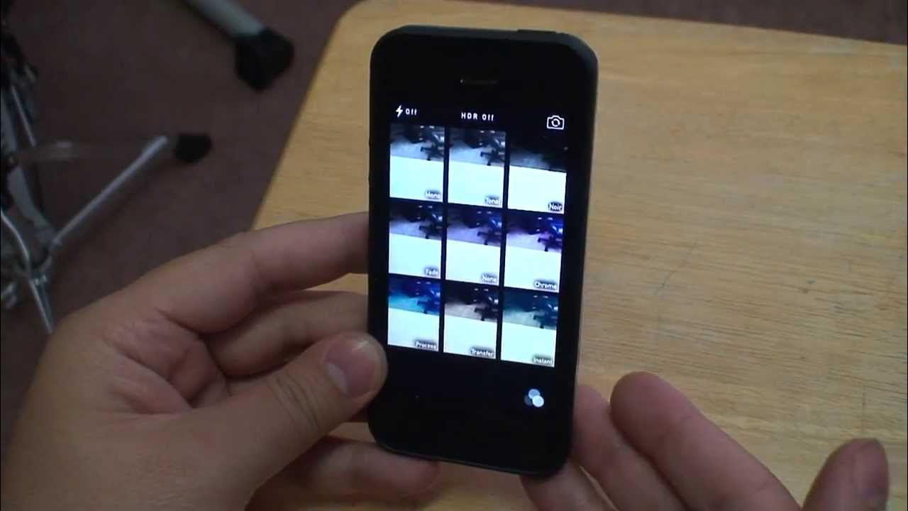 How to Change iPhone camera color filters YouTube