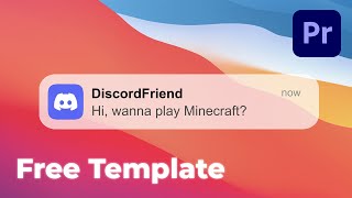 Free Download Discord Apple UI Motion Graphic | Premiere Pro Mogrt