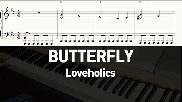Loveholics ( 러브홀릭스 ) - Butterfly ( 버터플라이 ) 쉬운 악보 버전