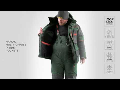 Костюм Norfin Discovery 3 | Теплий, водонепроникний, для риболовлі, полювання та туризму взимку, S (44-46), видео 1