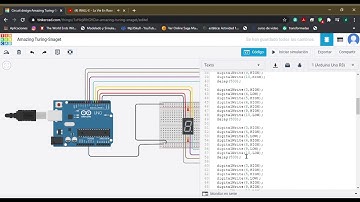 Contador del 0 - 9 con Arduino en Tinkercad