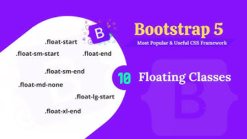 Bootstrap 5 floating classes.