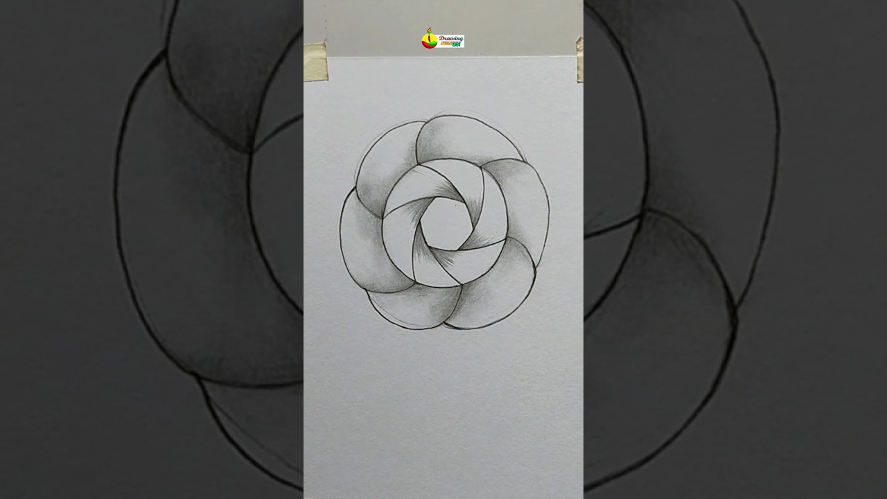 Easy Stained Glass Pattern Drawing.