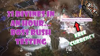Boss Rush Testing: 21 Divines in 1 hour (3.23 Affliction)