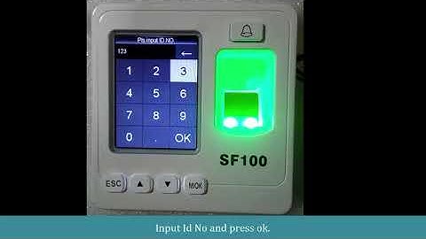 Identix SF100 How to attendance search