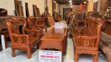 Bộ Minh Quốc Triện Cột 10 Gỗ Hương Đá | Đồ Gỗ Bảo Lộc