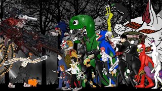 Chainsaw Man Vs SCP 096, Chucky, Jason, Gun Devil, Huggy Wuggy, Predator, Aki, Makima + More | DC2