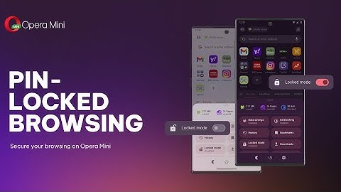 How to lock Opera mini App On Your Mobile phone setting|| 2025