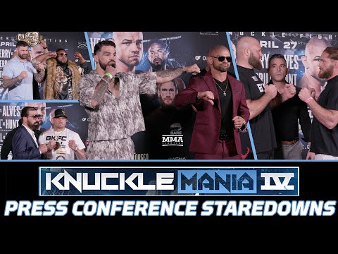 BKFC KnuckleMania IV Press Conference Staredowns | MMA Fighting