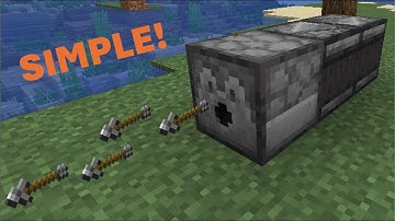 Easy Arrow Gun Minecraft Tutorial | Simple Redstone Design