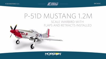 E-flite® P-51D Mustang 1.2m BNF Basic