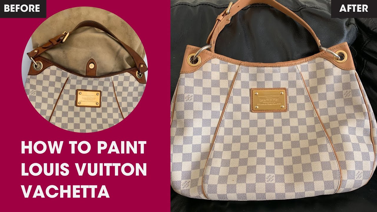 Painting on a Louis Vuitton Bag / step by step 