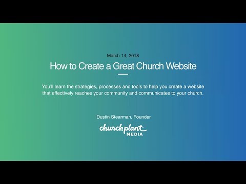 Converge // Webinar – How to create a great church website