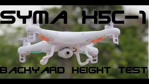 Backyard Height Test with the Syma X5C-1