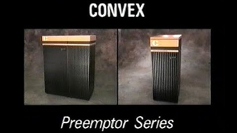 Convex Preemptor Series Real Time Supercomputing (1991)