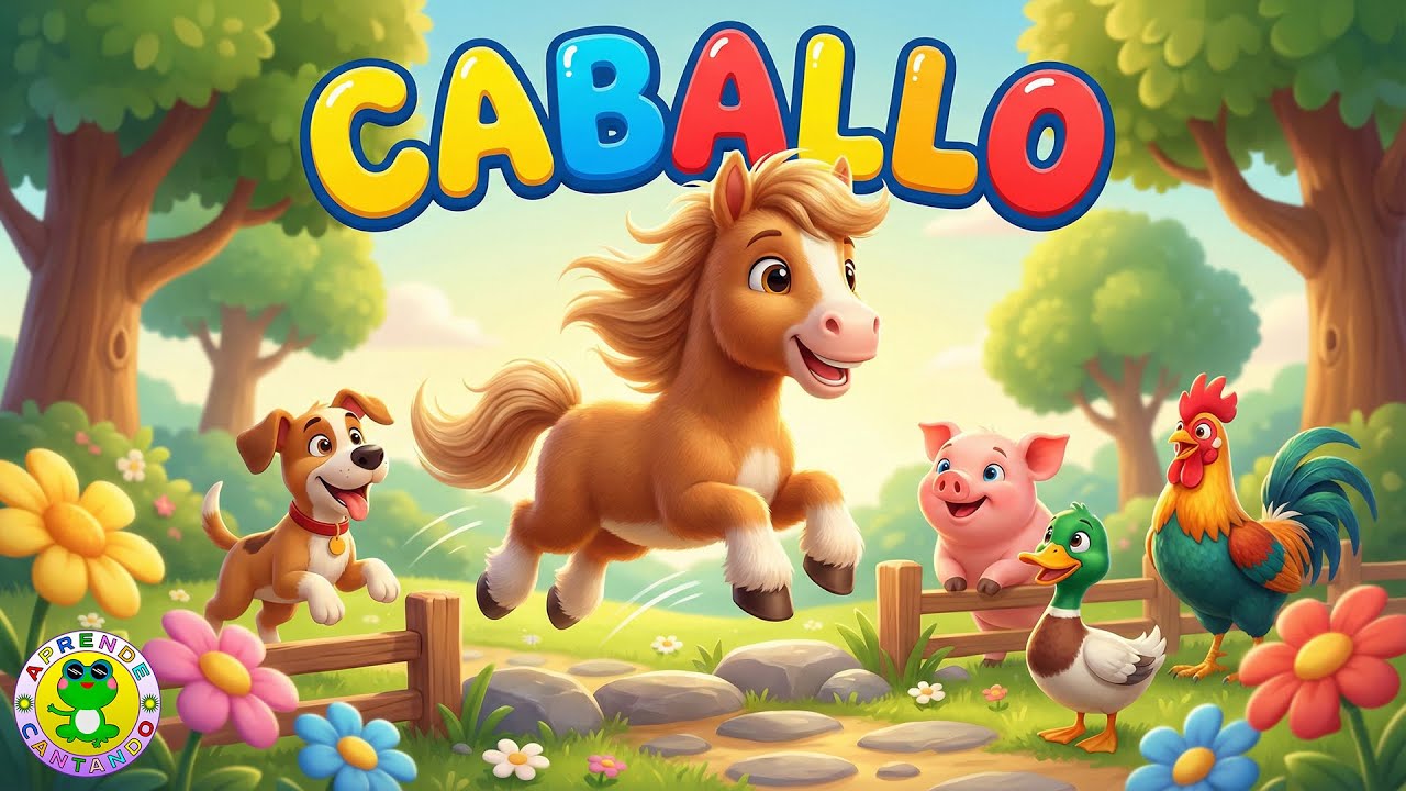 CANCIÓN DEL CABALLO 🐴 Canciones Infantiles | Aprende Cantando 🎶🌾