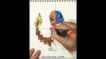 Drawing Pokemon Charmander in 4 Art Styles