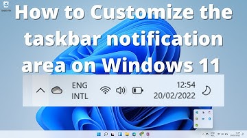 Windows 11 | How to Customize the taskbar notification area
